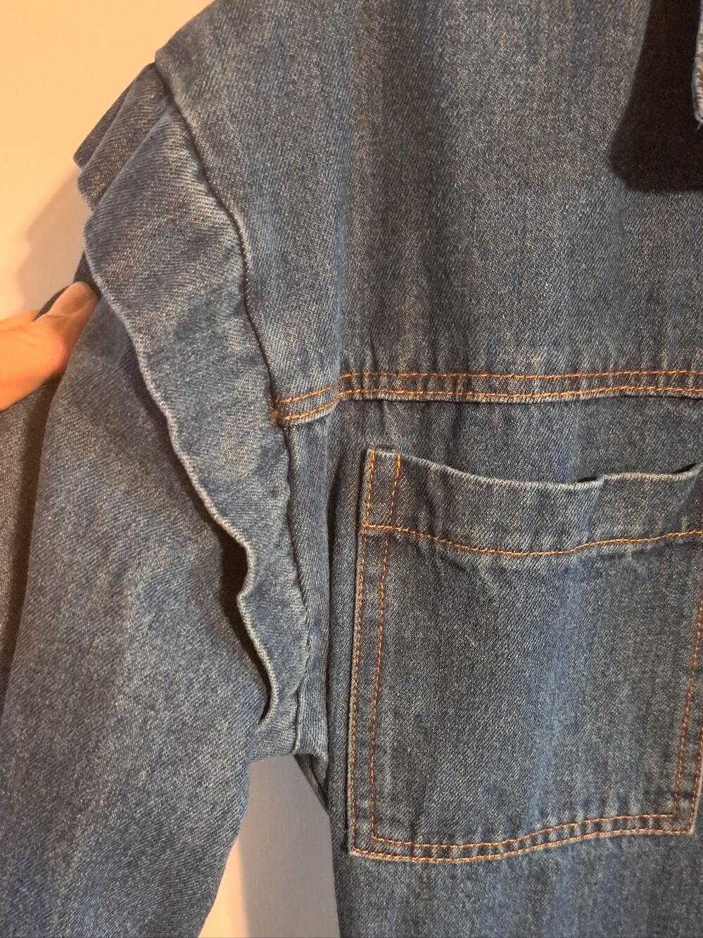 Fashion Nova Denim Utility Romper/Jumpsuit L Cotton READ SIZING RUNS SMALLER - Picture 4 of 10